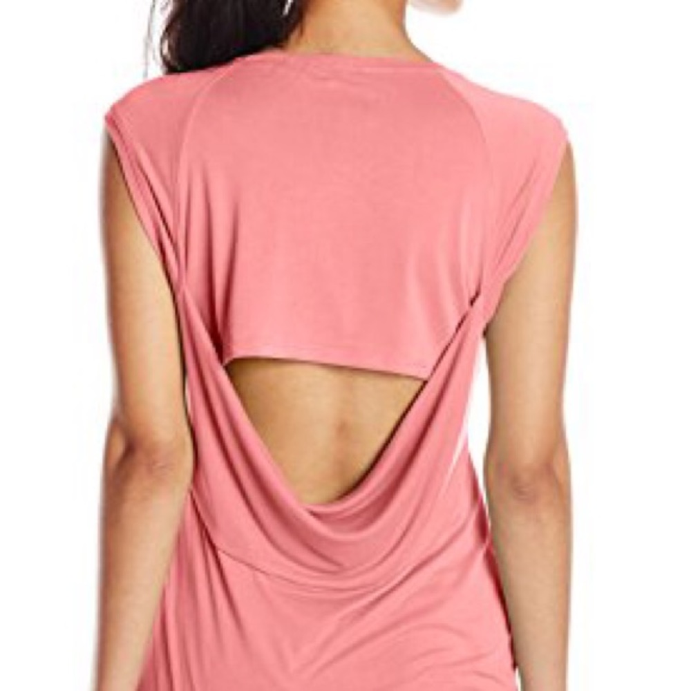BCBGMAXAZRIA COWL BACK TOP CORAL - 80% Off MSRP